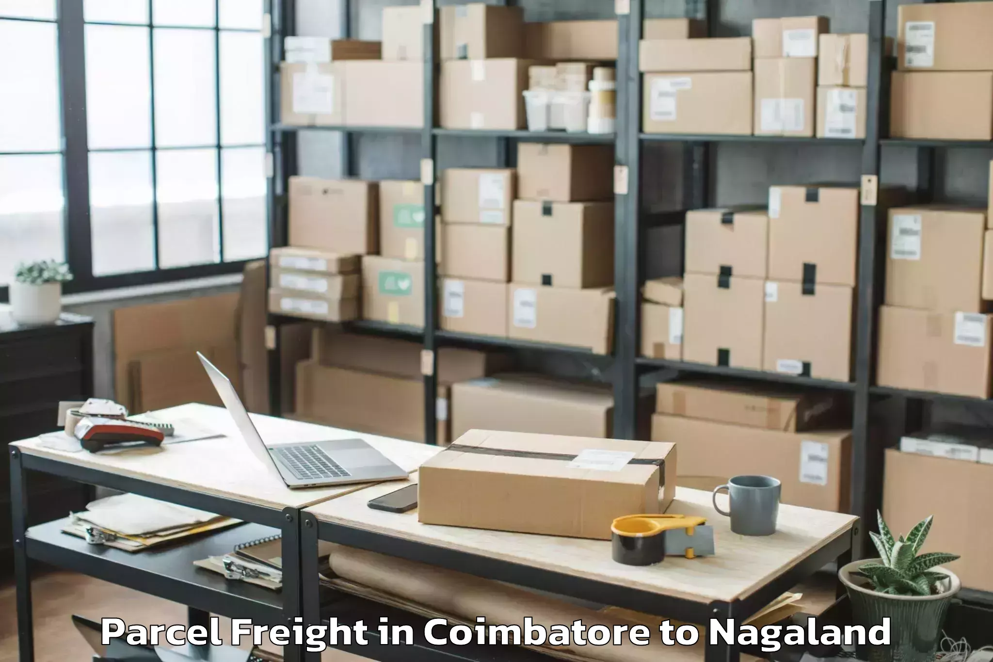 Book Your Coimbatore to Nihokhu Parcel Freight Today